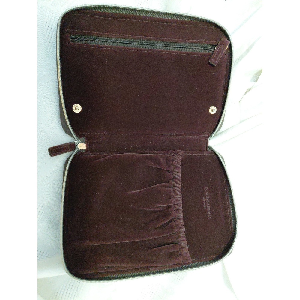 Dolce & Gabbana Intense Burgundy Velvet Jewelry Travel Case